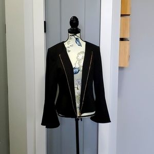 Calvin Klein Black Crepe Blazer